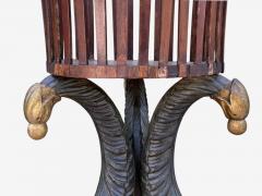 Hollywood Regency Style Mahogany Parcel Gilt Cellarette England 19th c  - 4289542