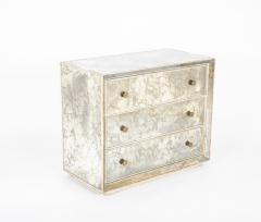 Hollywood Regency Style Mirrored Chest of Drawers - 2027482