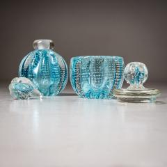 Hollywood Regency Style Murano Glass Bottles Italy Mid 20th Century - 4435936
