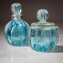 Hollywood Regency Style Murano Glass Bottles Italy Mid 20th Century - 4435938