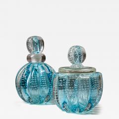 Hollywood Regency Style Murano Glass Bottles Italy Mid 20th Century - 4436055