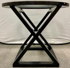 Hollywood Regency Style X Base Center or End Table - 2972212