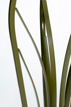 Hollywood Regency Tall Green Pedestals with Curvaceous Roman Urn Silhouette - 4480680