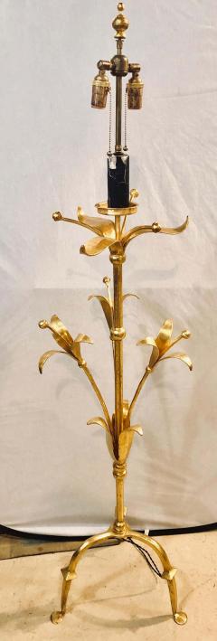 Hollywood Regency Tulip Form Solid Bronze Floor Standing or Tall Lamp - 1265548