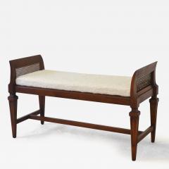 Hollywood Regency Upholstered Wooden Bench - 2813116