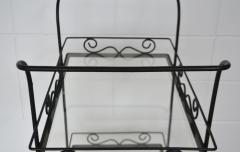 Hollywood Regency Wrought Iron Bar Cart - 2016453