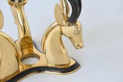 Hollywood Regency style coffee table brass antelope France 1970 - 4164999