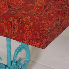 Hollywood Regency with Wrought Iron Base New Upholstery - 949484