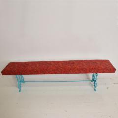 Hollywood Regency with Wrought Iron Base New Upholstery - 949485