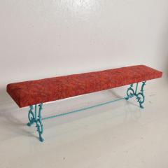 Hollywood Regency with Wrought Iron Base New Upholstery - 949488