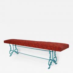 Hollywood Regency with Wrought Iron Base New Upholstery - 950042
