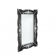 Hollywood Shadow Box Mirror in Reverse Etched Beveled Eglomise Detailing - 4653698