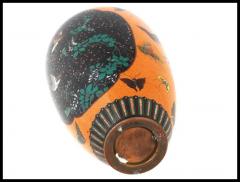 Honda Yosaburo Antique Japanese Cloisonne Goldstone Enamel Butterfly Vase Attributed To Honda - 3904372