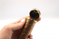 Honeycombed Lincoln Penny Cigar Holder - 3685698