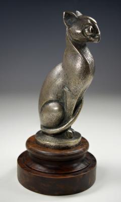 Hood Ornament Mascot Bronze Sculpture of a Cat Paris France 1930 - 3321402