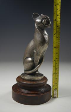 Hood Ornament Mascot Bronze Sculpture of a Cat Paris France 1930 - 3321420