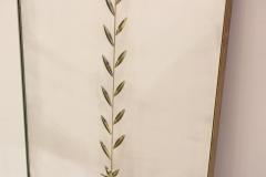 Horizontal Modernist Wall Mirror Italy 1960s - 3599865