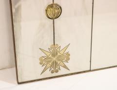 Horizontal Modernist Wall Mirror Italy 1960s - 3599869