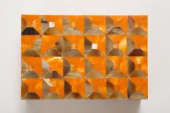 Horn Orange Bone Geometric Box - 2160528