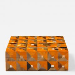Horn Orange Bone Geometric Box - 2162456