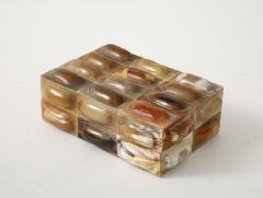 Horn Oval Tiled Keepsake Box - 4296674