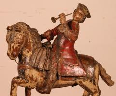 Horseman In Carved Wood 18 Century - 2614892