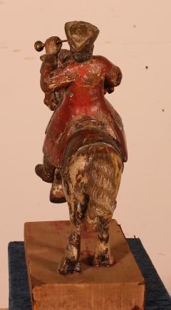 Horseman In Carved Wood 18 Century - 2614899