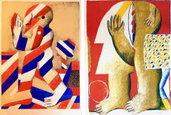 Horst Antes 2 Horst Antes Color Lithographs circa 1968 - 1543856