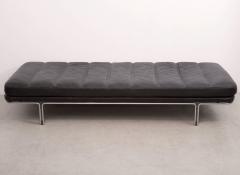 Horst Bruning Horst Bruning Daybed in Original Black Leather and Chrome for Kill International - 532471