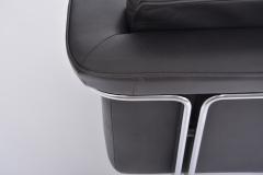 Horst Bruning Pair of dark grey leather Lounge chairs by Horst Br ning for Kill International - 2686860