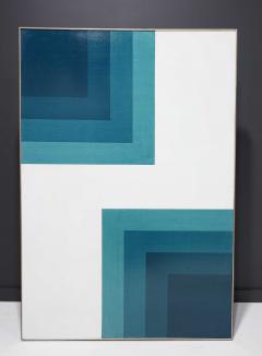 Horst Zander Monumental Oil Painting by Horst Zander b 1934 Titled 2 Blue 1968 - 2159691