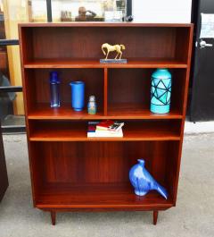 Hot Rosewood Book Case Shelf w Angled Base Conical Legs 1 of 3 - 2512687