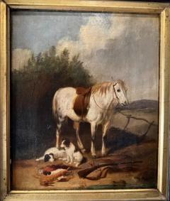 House Dogs 19th Century Painting oil on canvas  - 3888406