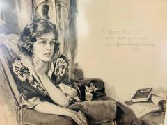 Howard Chandler Christy Howard Chandler Christy Portrait of a Woman 1940 signed dated and Framed - 2872998