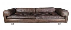 Howard Keith 1970s Howard Keith leather Diplomat sofa UK - 3470817