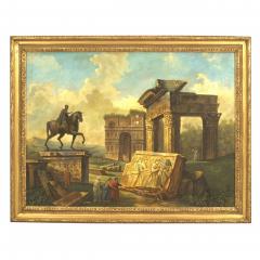 Hubert Robert Italian Neo Classic Landscape of the Temple of Vespia - 4634754
