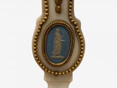 Hubert Sarton Style Louis XVI Porcelain Bronze Marble Mantle Clock 19th C  - 4096450