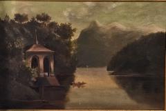 Hudson River School River Scene in Original Frame circa 1860 - 3262046
