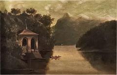 Hudson River School River Scene in Original Frame circa 1860 - 3262132