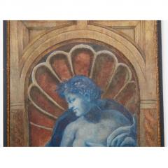 Huge Antique Neoclassical Roman Portrait Oil Painting - 4663959