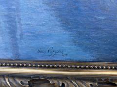 Huge Antique Omer Coppens French Seascape Oil Painting - 3909591