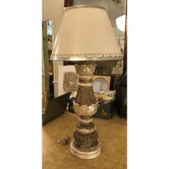 Huge Carved Italian Giltwood Urn Form Table Lamp - 1721791