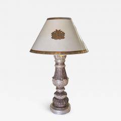 Huge Carved Italian Giltwood Urn Form Table Lamp - 1721918