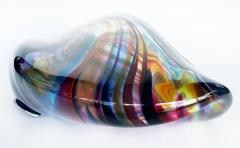 Huge David Goldhagen Huge David Goldhagen Hand blown Art Glass Centerpiece Bowl Signed Dated 3 2003 - 4372004