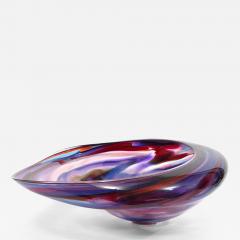 Huge David Goldhagen Monumental David Goldhagen Blown Art Glass Centerpiece Bowl - 4372271