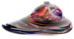Huge David Goldhagen Monumental David Goldhagen Blown Art Glass Centerpiece Bowl American - 4372010