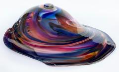 Huge David Goldhagen Monumental David Goldhagen Blown Art Glass Centerpiece Bowl American - 4372011
