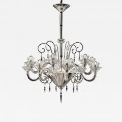 Huge Imperial Trasparent Rigadin Murano Glass Chandelier - 4567525