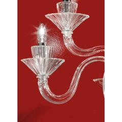 Huge Imperial Trasparent Rigadin Murano Glass Wall Sconce - 4566964