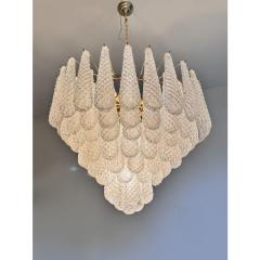 Huge Italian Conchiglie Murano Glass Gold Chandelier - 4476269